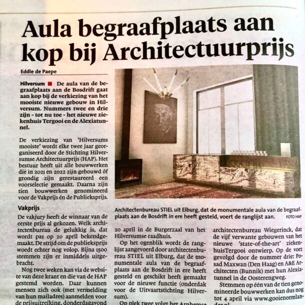 Buro STIEL Architectuurprijs Architectuurbureau Elburg